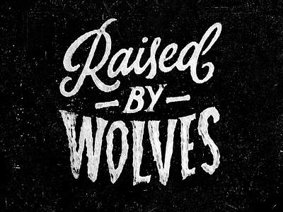 Raised by Wolves apparel brand branding calligraphy clothing custom hand lettering lettering logo logotype typography