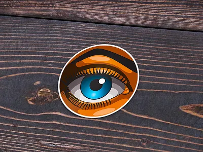 Eye See You eye graffiti illustration sticker