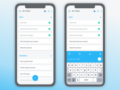 Taskit Iphone X ui