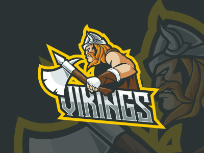 Viking Mascot Logo | Viking eSports Logo For Sale esports gaming logo mascot sports strong viking vikings