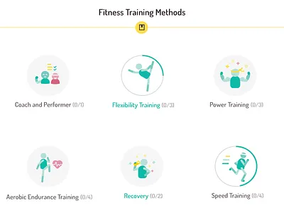 TEL-fitness icons aerobic coach fitness icons illustration performer power recovery school speed sport training