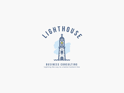 Lighthouse illustration lighthouse logo