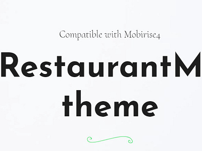 Mobirise Bootstrap Template Creator v4.4.1 - RestaurantM4 Theme! bootstrap css design digital gradient html template theme ui ux web