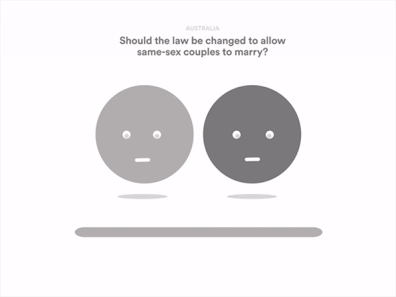 Australia says YES adobe ae animation equality illustration simplicity survey vote