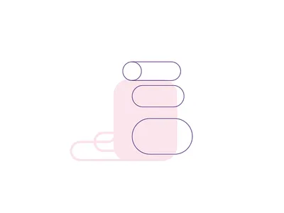 Backpack 2d backpack camping girl icon illustration line minimal mountain simple vector wip