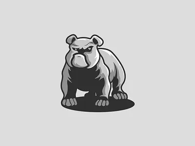Bulldog coreldraw ilustrator logo