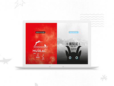 Musilac - landing page for a festival website concert festival landing page music musilac portal site sketch ui ux webdesign website