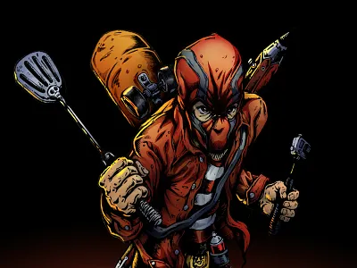 Deadmask art deadpol event fan hero local skate