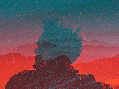 Semblance adobe double exposure edit meditation mountains multiple exposure photo photography photoshop portrait superimposition