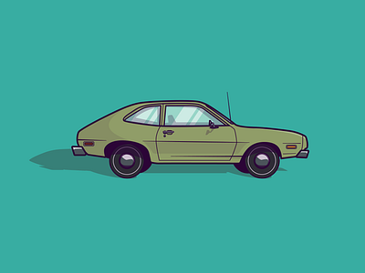 Joyce's Ford Pinto car hawkins illustration netflix stranger things tv