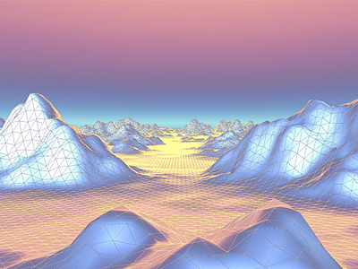 LNDSCP abstract digital landscape proceduralgeneration unity