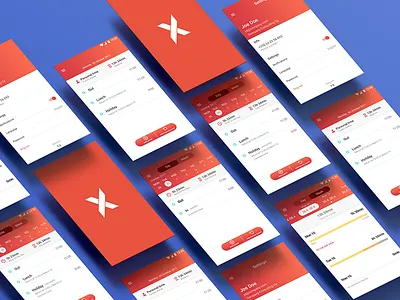 Mobile app for logging working time android mobile time ui work log