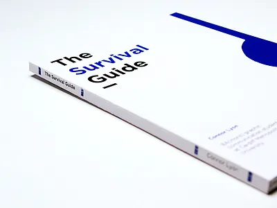 The Survival Guide book design editorial graphic illustration minimal modern print swiss type typography wip