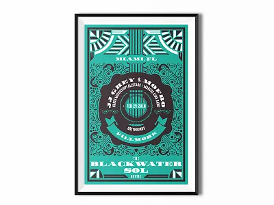 Blackwater Sol Revue - Night 3 florida graphic illustration music poster print screen print
