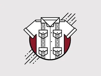 Guayabera cuba cuban flat flat design flat illustration guayabera icon iconography illustration