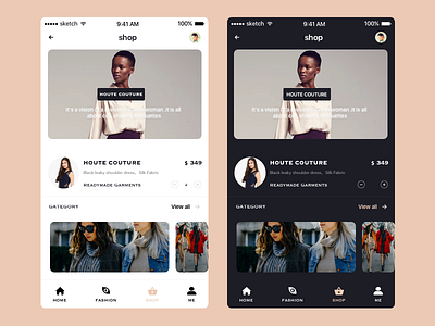 Shopping mobile ui ux