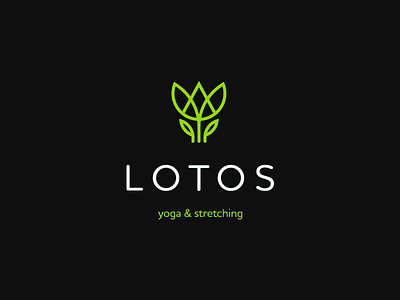 Lotos brand class design flower health leaf learn line logo nature yoga