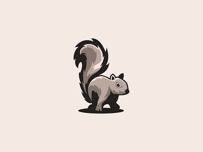 Squirrel coreldraw ilustrator logo