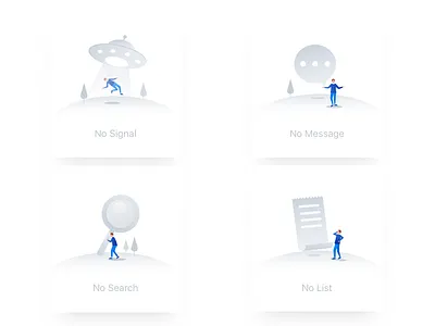 Empty page illustration app concise empty page read ui