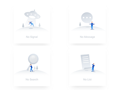 Empty page illustration app concise empty page read ui