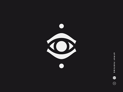 Gypsy Fortune black and white esp eye fortune teller gaze gypsy icon logo mark mystic psychic symbol