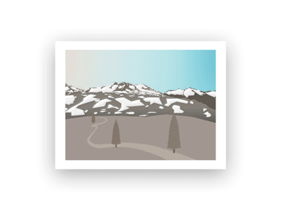 Day & Night after effect animation day and night glacier hiking illustration moon moonlight motion mountains nature skywalk