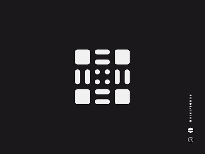 Subdivision black and white division eighth field half icon logo mark quarter square subdivision symbol