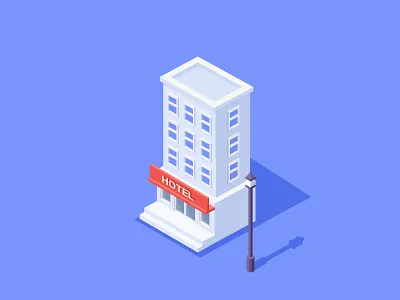 HOTEL 2.5d architecture hotel