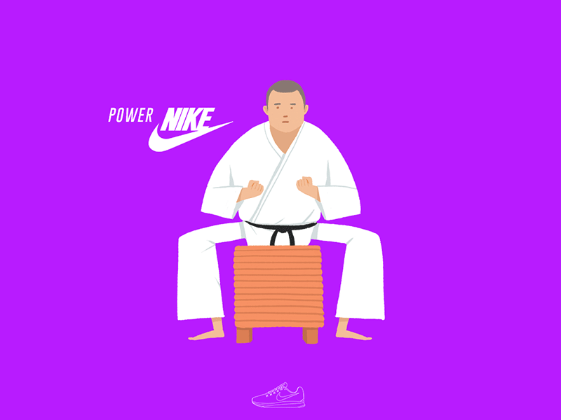 NIKE-POWER gif illustration nike