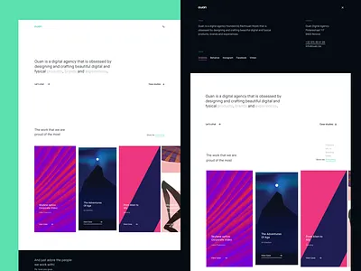 Ouan - Digital Agency Coming soon agency clean digital minimal portfolio web work