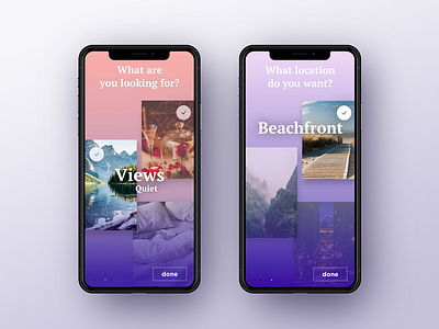 Travel app project app design destination gradient iphone mobile travel ui ux x