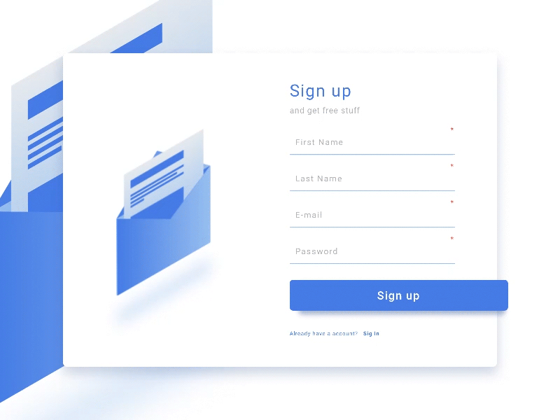 Form – Day 82 #DailyUI 82 animation daily dailyui form illustration isometric ui ux web website
