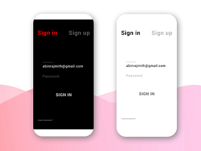 Sign in UX/UI mobile sign in ui ux