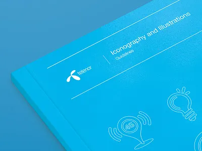 Telenor Guidelines - Iconography and illustrations blue guidelines icon iconography illustration telenor