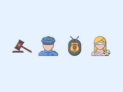 The Law Filled Outline Icons 25 badge court filled outline iconfinder icons judge hammer law outline policeman set themis