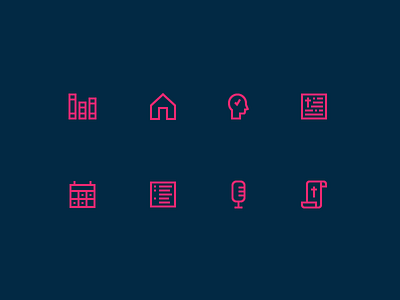 Dwell Icons audio bible brand identity branding calendar design dwell icon memory passages scroll