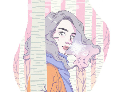 Traveller digital illustration nature photoshop portrait