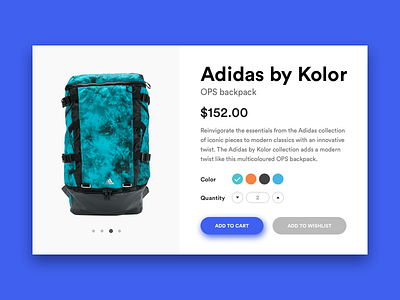 Day 012 - E-commerce (Single Item) backpack ecommerce ui ux