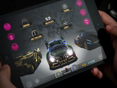 Motor Planet game mobile racing ui