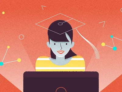 Indigo AI illustrations artificial chatbot flat help illustration intelligence studies