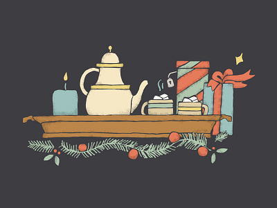 Holiday Illustration christmas cozy holiday holidays