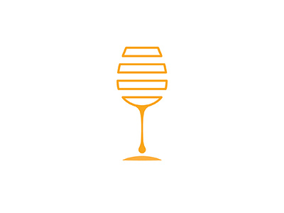 Mead! bee drip glass goblet gold golden honey mead stripes wine