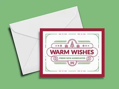 Company Holiday Card card christmas greeting happy holidays holiday icons warm wishes