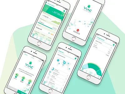 Composition VIAC App Screens app award winning finance fintech