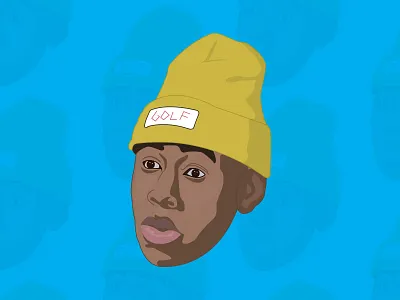 Tyler the Creator Illustration golf illustration rap