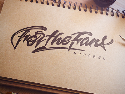 For the Fans brush font handmade lettering letters logo logotype script typism typography