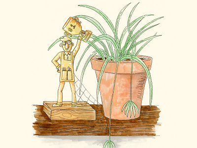 Trophy Generation 1 illustration marker plant trophy