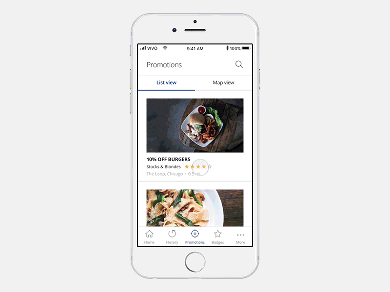 Promotions list map principle tabs ui animation zoom in zoom out