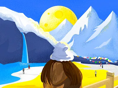 Daocheng Aden design illustration