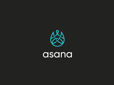 Asana aerial brand class design health logo meditation yoga